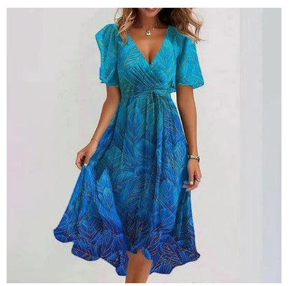 Annegret – Damenkleid Mit V-ausschnitt