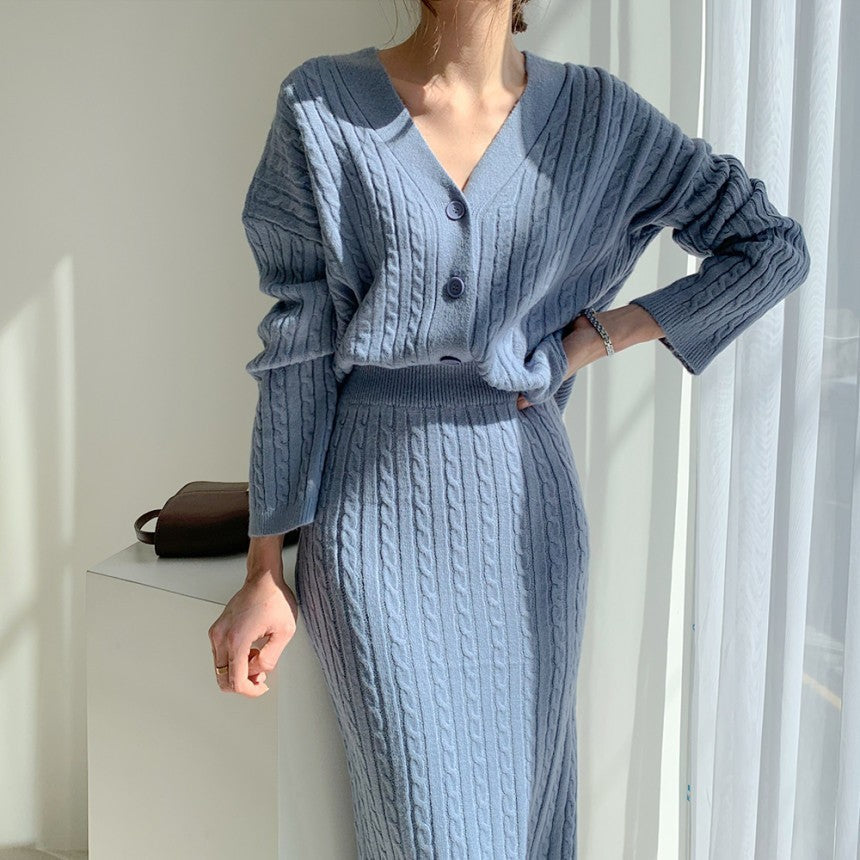 Amalie - Set Aus Strickoberteil Und Rock