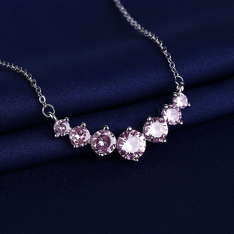 Paulina - 925 Sterling Moissanit Halskette