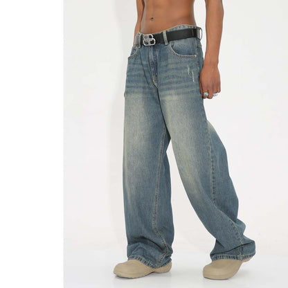 Weldon - Gewaschene Retro Weite Jeans