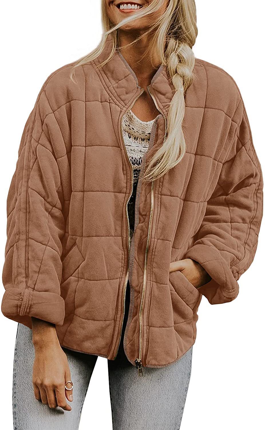 Alena - Lockere Jacke Aus Dicker Baumwolle