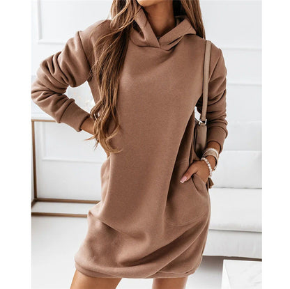 Angela - Kleid Mit Kapuze