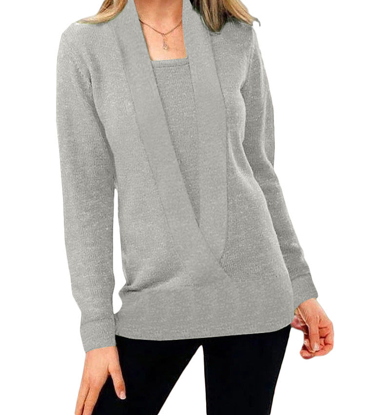 Aniek | Einzigartiger Strickpullover Mit V-ausschnitt