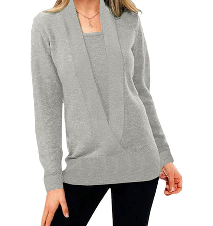 Aniek | Einzigartiger Strickpullover Mit V-ausschnitt