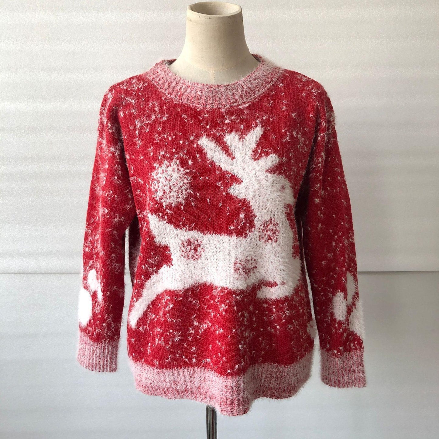 Yaretzi – Lässiger Pullover Mit Rüschen Und Dicker Nerzhaar-stickerei