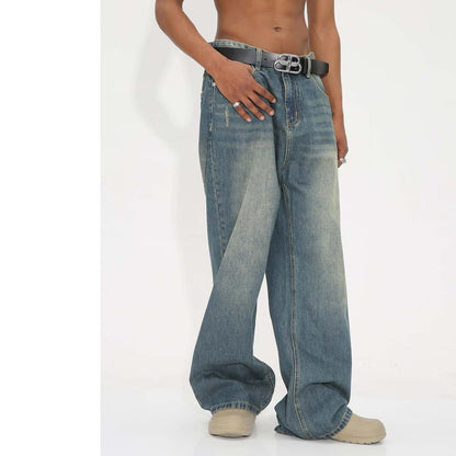 Weldon - Gewaschene Retro Weite Jeans