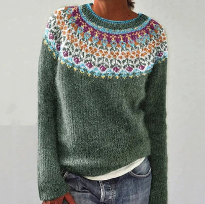 Thea – Damenpullover Im Retro-stil