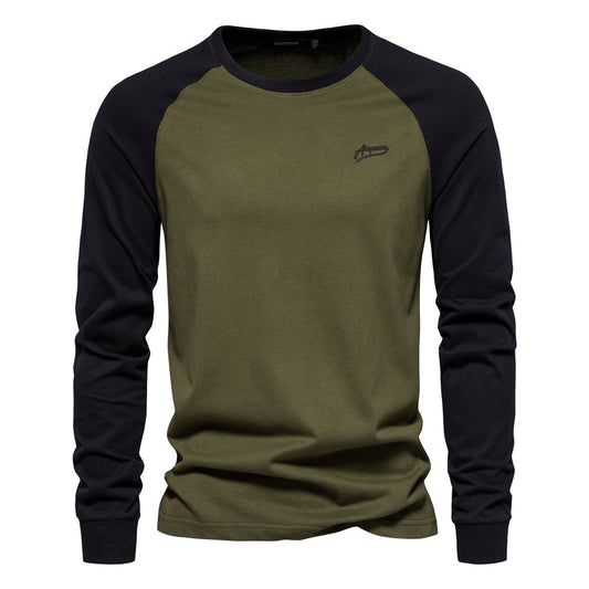 Tyler – Farbblock-langarm-t-shirt Für Männer