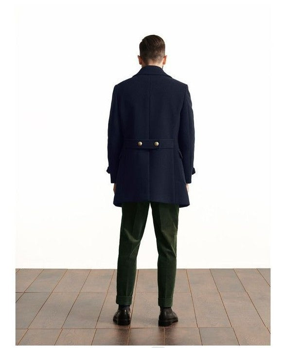 Adam - Warme Herrenjacke Mit Seitentaschen Und Jackenkragen