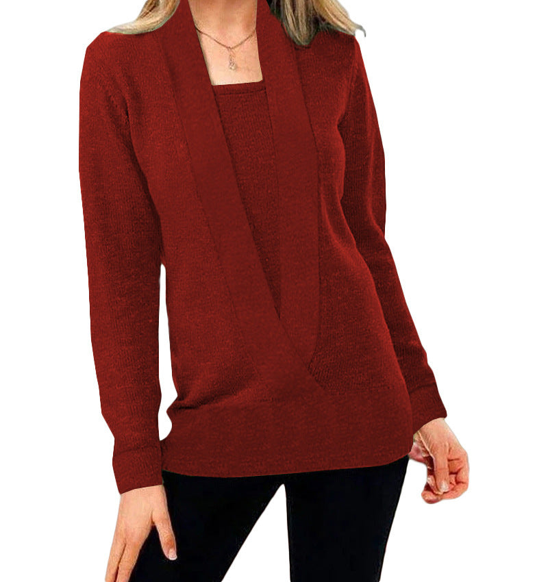 Aniek | Einzigartiger Strickpullover Mit V-ausschnitt